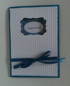 Decorative label punch out card