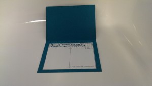 Stampin Up post card stamp - card insert