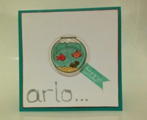 Fishin' Around birthday card