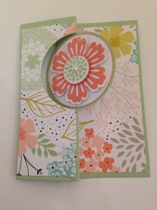 Sweet Sorbet Circle Thinlits 'flip' card
