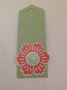 Scallop Tag Topper punch, Mixed Bunch flower, with Blossom and 1" circle punch 