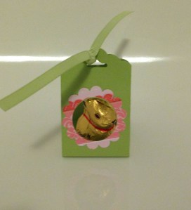 Decorated Easter treat with the scallop tag topper punch
